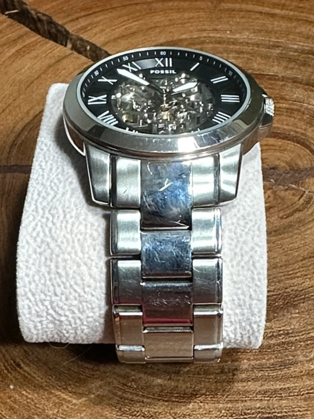 FOSSIL ME3103 Grant Automatic Skeleton Watch + Tin & Extra Link